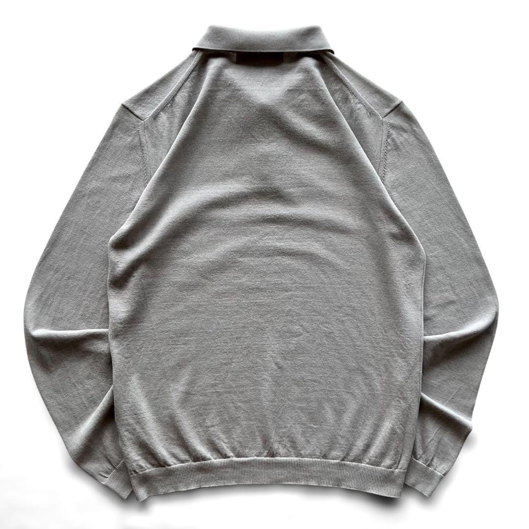 【美品】MOONCASTLE/アイスコットンLSニットポロ/ 2枚セット