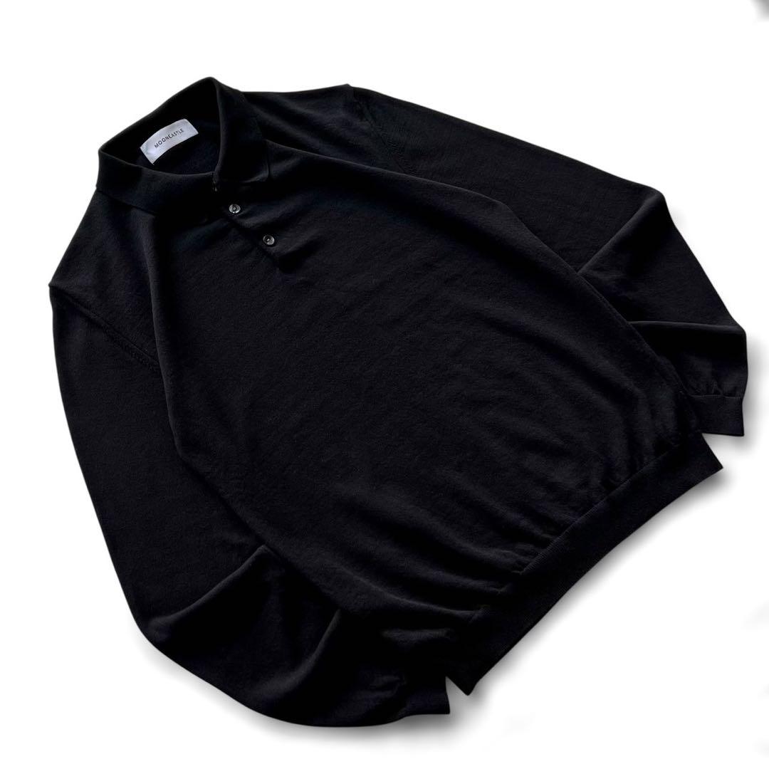 【美品】MOONCASTLE/アイスコットンLSニットポロ/ 2枚セット