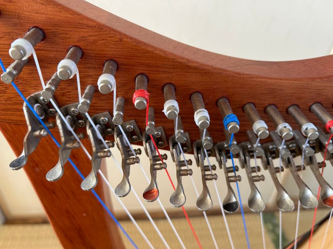 【初心者セット】Walter ハープ19 弦、ヤマハチューナー、譜面台、新品弦