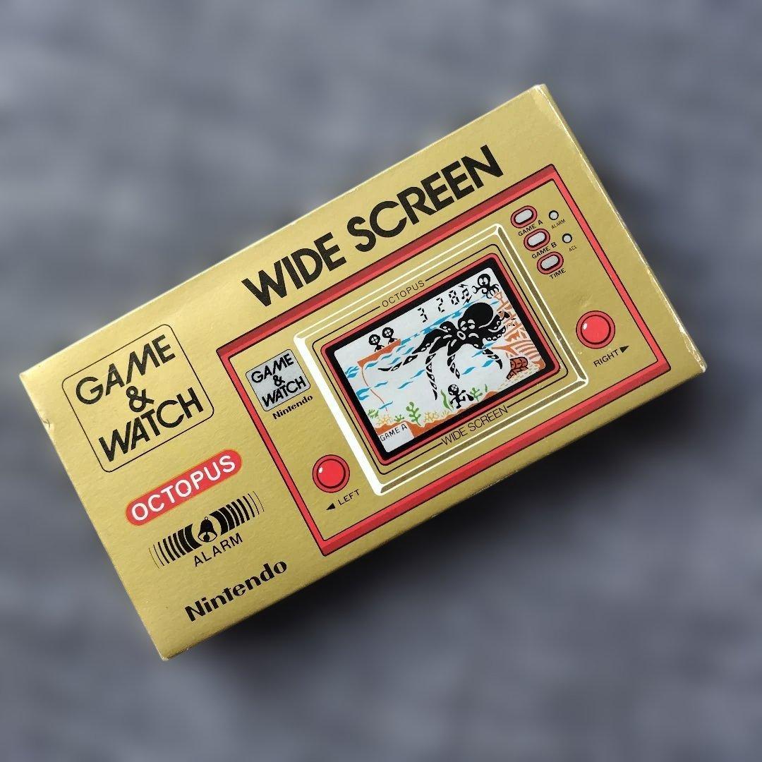ゲームウォッチ　オクトパス　箱、説明書付き
