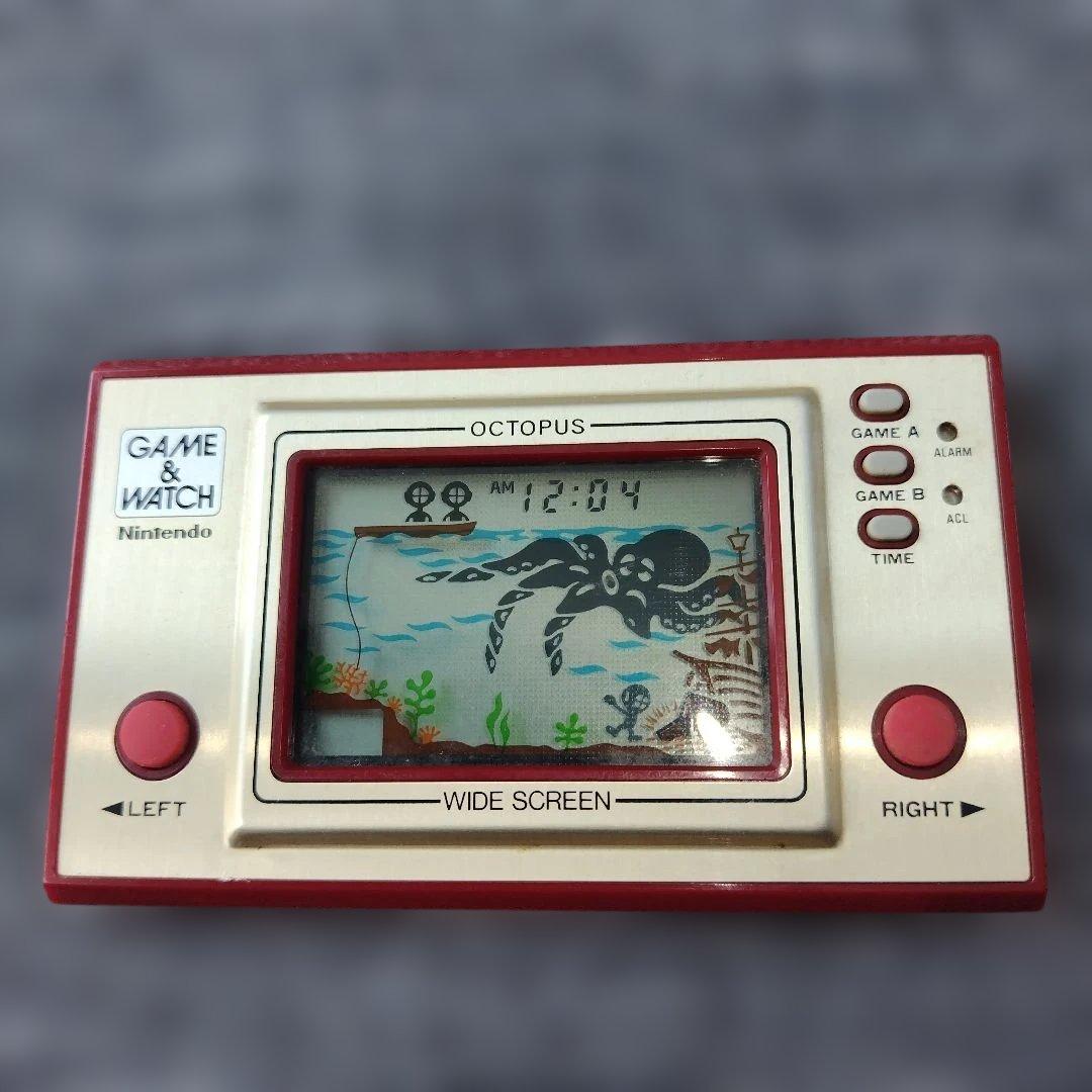 ゲームウォッチ　オクトパス　箱、説明書付き