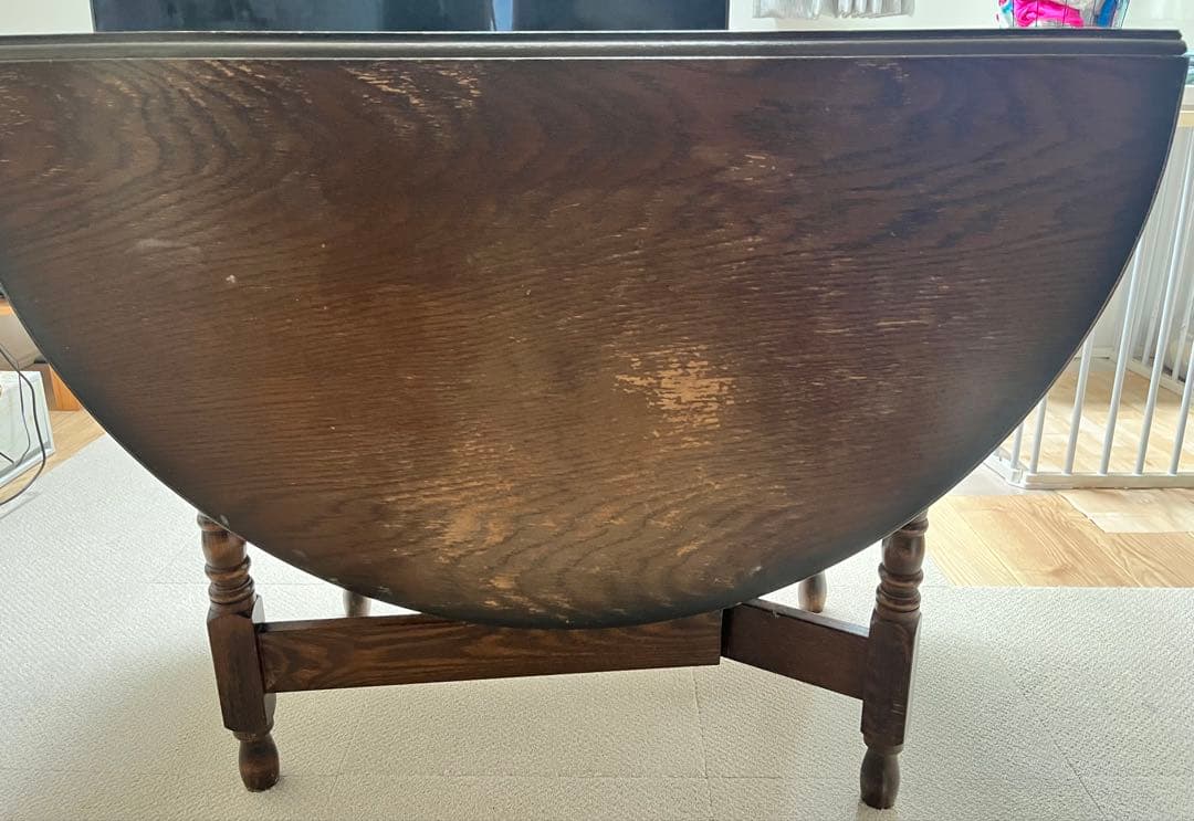 英国アンティークゲートレッグテーブル 着払い全国発送　値下げ　直接お渡し可