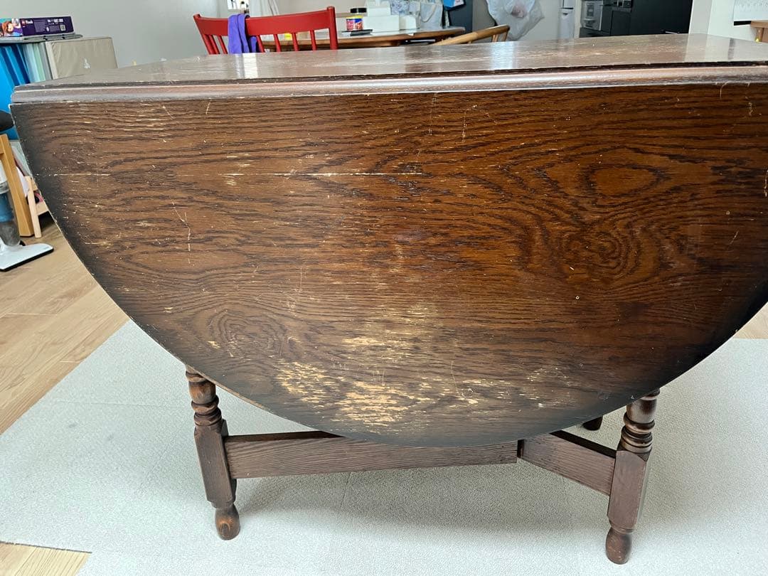 英国アンティークゲートレッグテーブル 着払い全国発送　値下げ　直接お渡し可