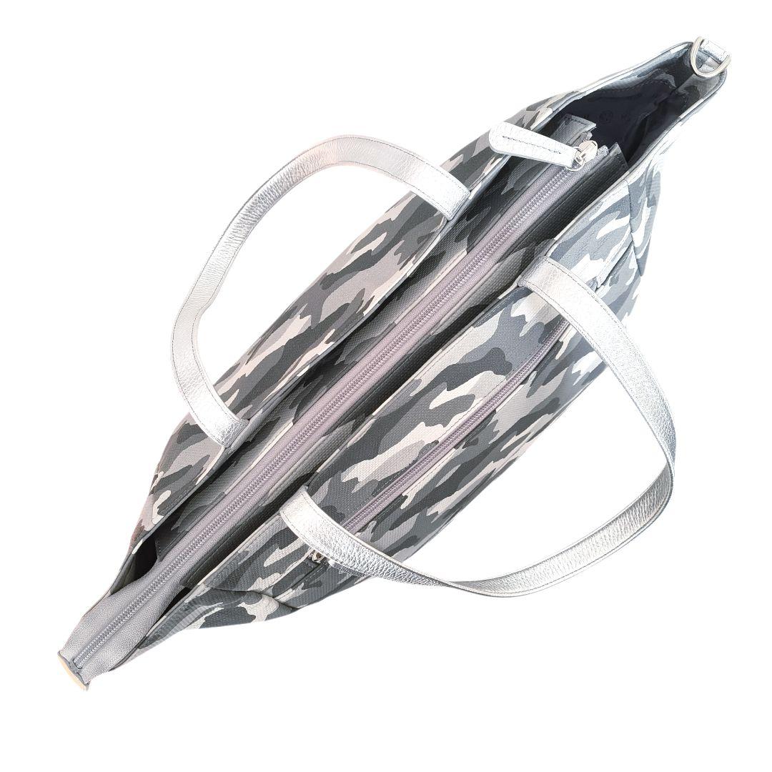 美品✨️サロンドアルファード トートバッグ ショルダー紐 2way グレー A4