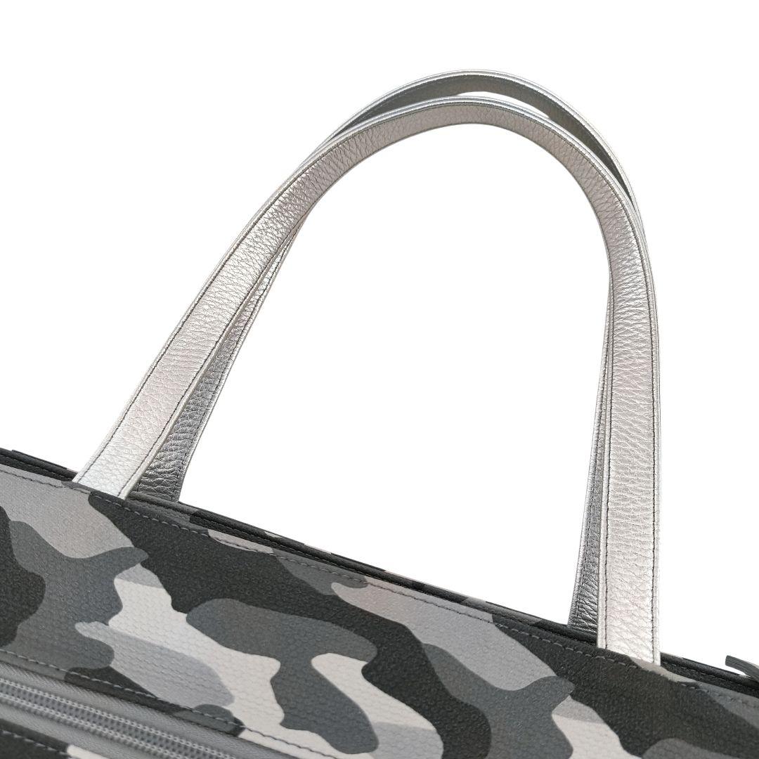 美品✨️サロンドアルファード トートバッグ ショルダー紐 2way グレー A4