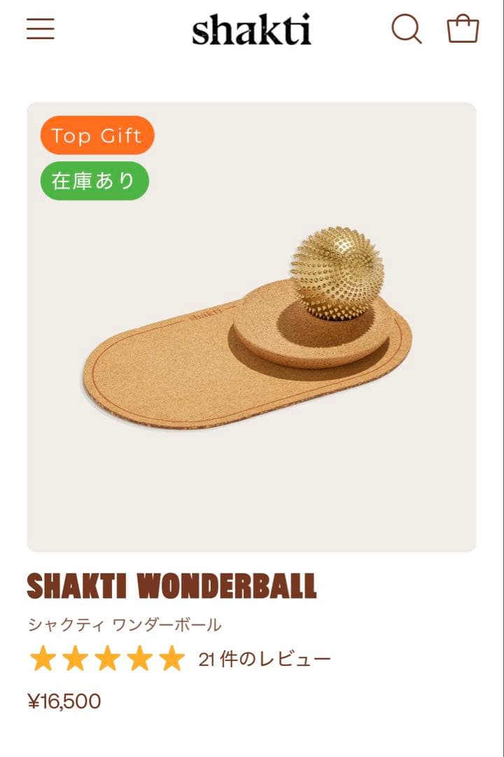 Shakti シャクティ未使用品Wonderball ワンダーボール正規品