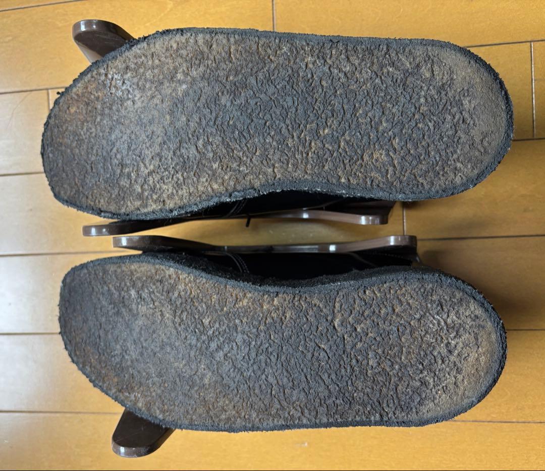 ジョージコックス 黒レザー ラバーソール 28cm UK9