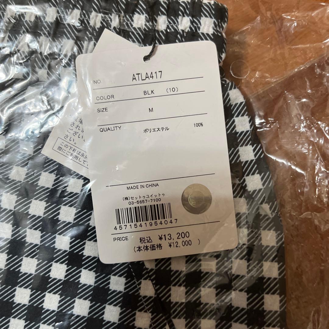 未開封　アドミラル　ギンガムチェックサイドスリットショーツATLA417 M