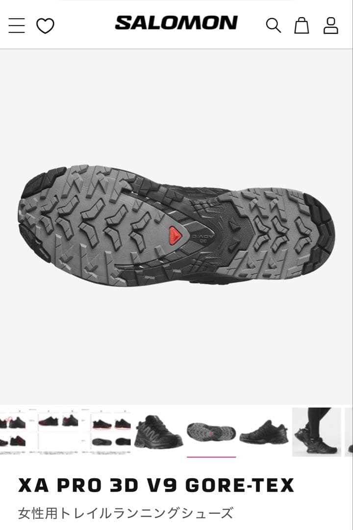 SALOMON XA PRO 3D V9 GORE-TEX ブラック