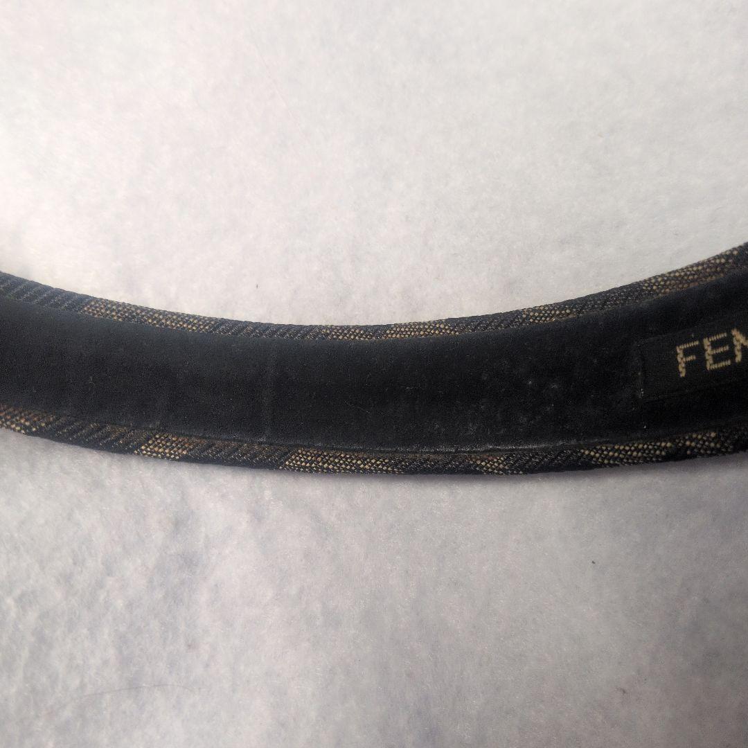 FENDI ズッカ ロゴ カチューシャ ヘアアクセサリー ブラウン