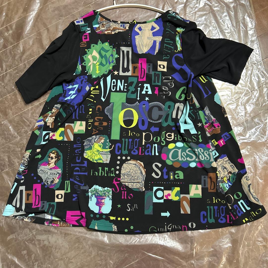 ス*ん様 トクアートプリント 半袖チュニック