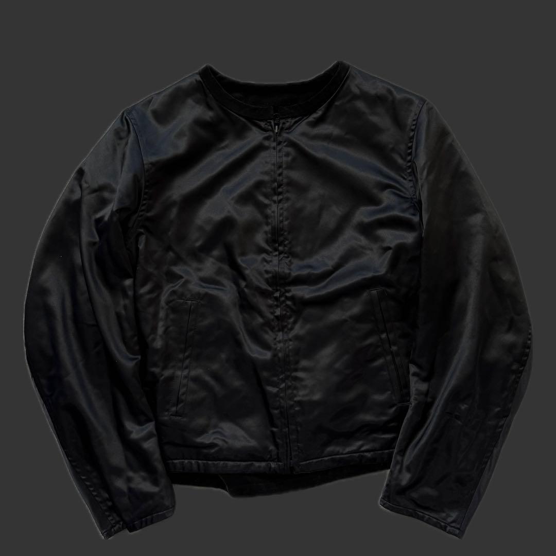 希少Y'sワイズ ヨウジヤマモト 刺繍 ベロア ナイロン リバー ジャケット5