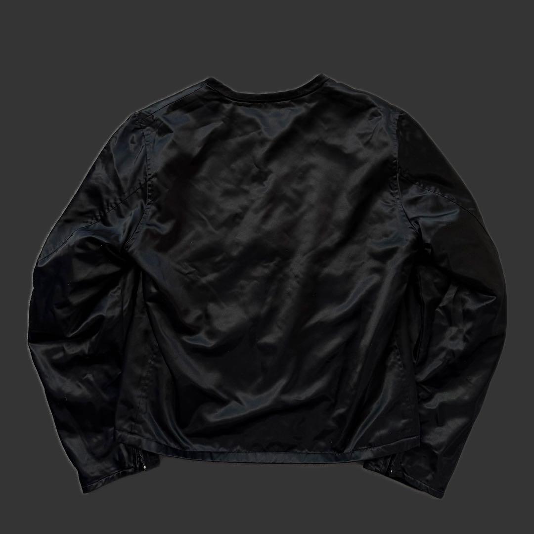 希少Y'sワイズ ヨウジヤマモト 刺繍 ベロア ナイロン リバー ジャケット5