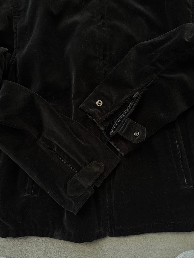 希少Y'sワイズ ヨウジヤマモト 刺繍 ベロア ナイロン リバー ジャケット5