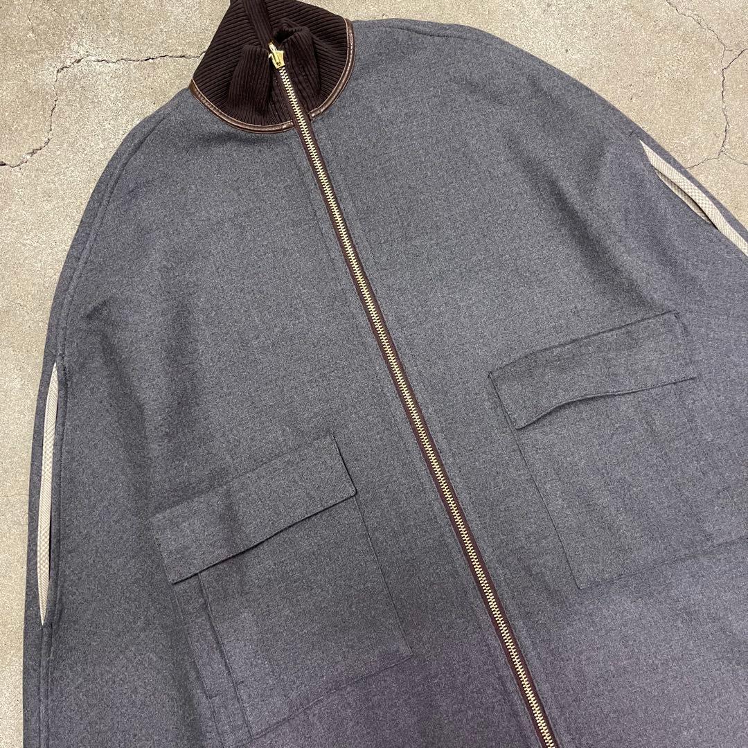 TORY BURCH トリーバーチ ウールポンチョ グレー XS