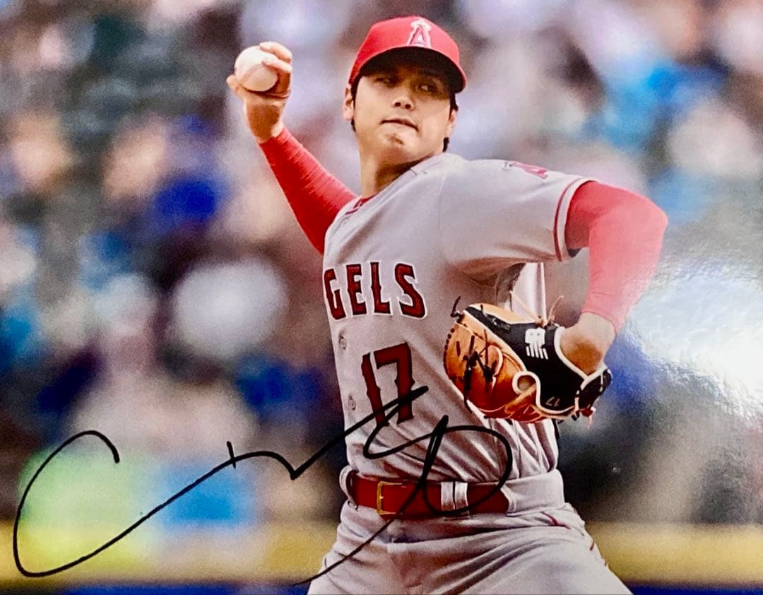 に*ん様 超希少/全米/市場価格/暴騰/メジャー/大谷翔平/直筆サイン入り /本