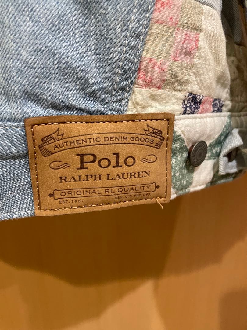 POLO RalphLauren ラルフローレン　パッチワーク　デニム　Gジャン