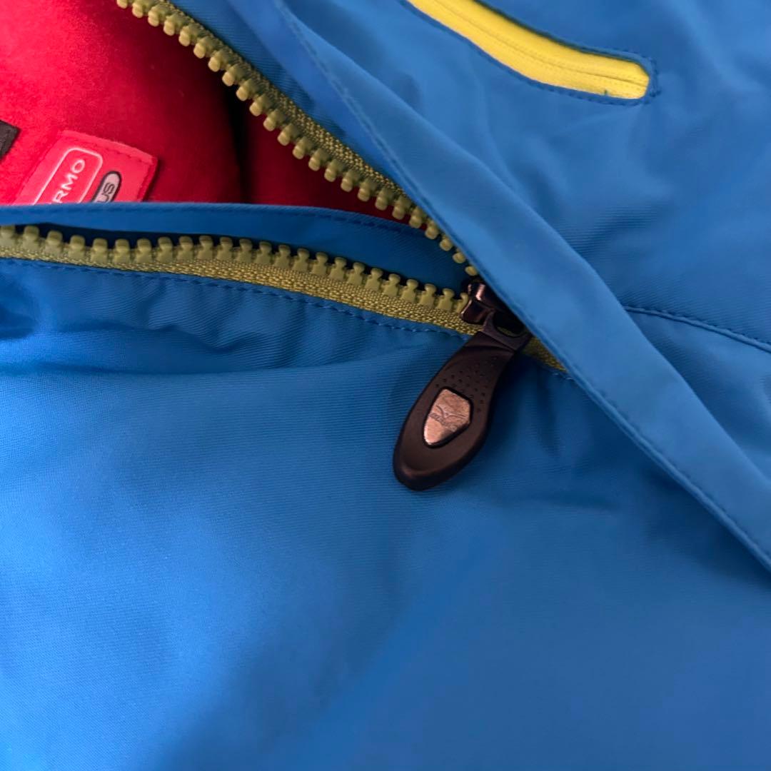 【美品】MIZUNO ミズノCREW 高機能ウェア スキーウェアブルー XS