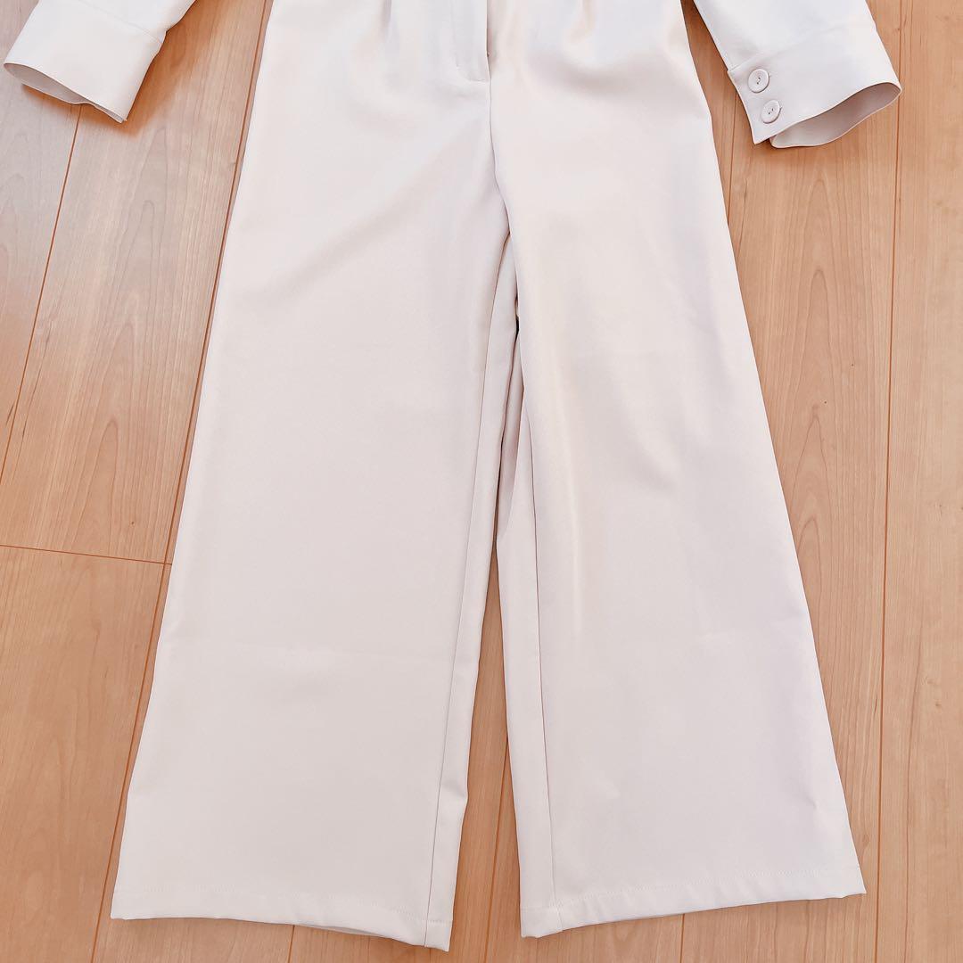 ロイヤルパーティー　ベルト付きケープ風オールインワン　ピンク　FS