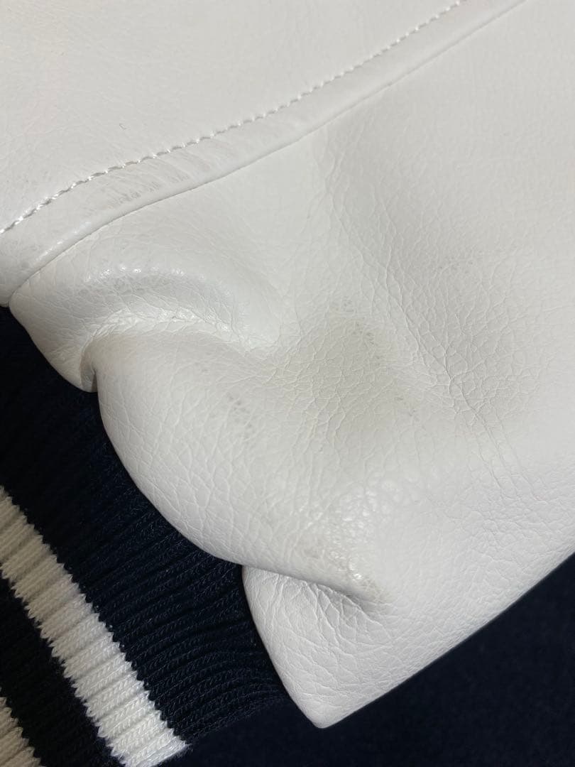 BEAMS HEART スタジャン L ネイビー