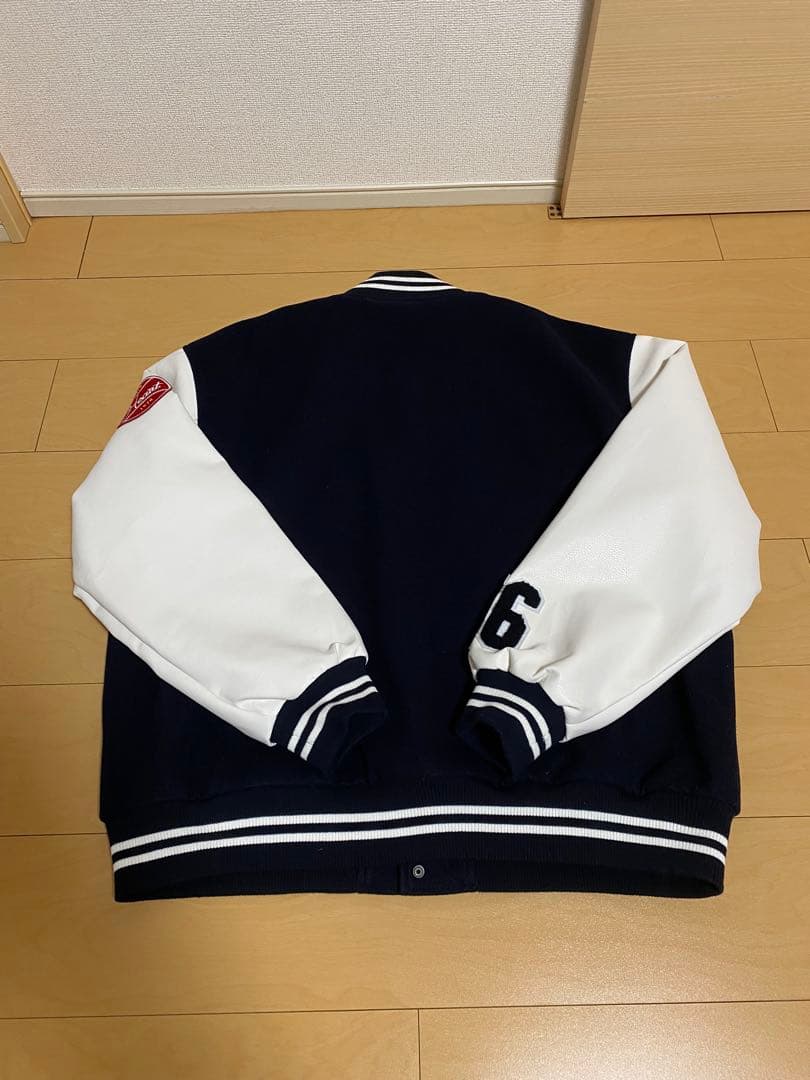 BEAMS HEART スタジャン L ネイビー