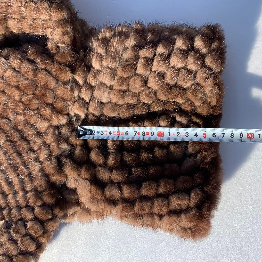 高級　サガミンク　毛皮　ハーフコート　ファー