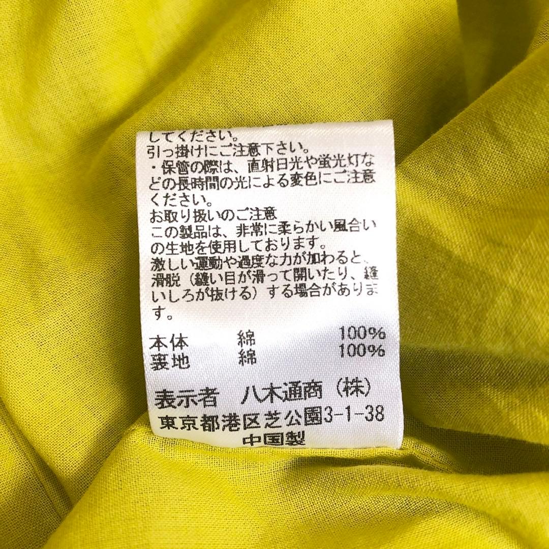 【新品タグ付】 three dots コットン100% ワンピース S