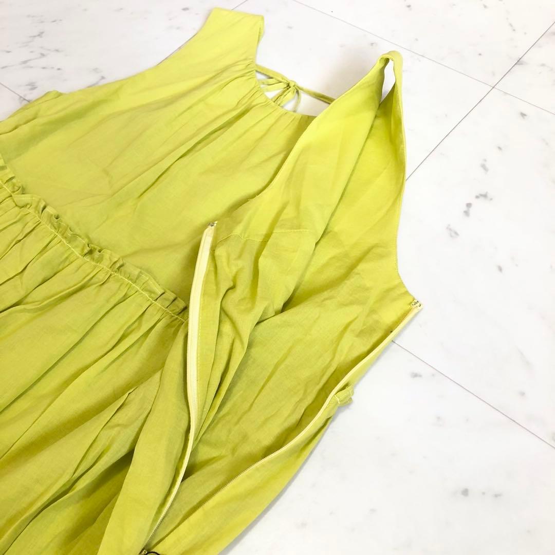 【新品タグ付】 three dots コットン100% ワンピース S