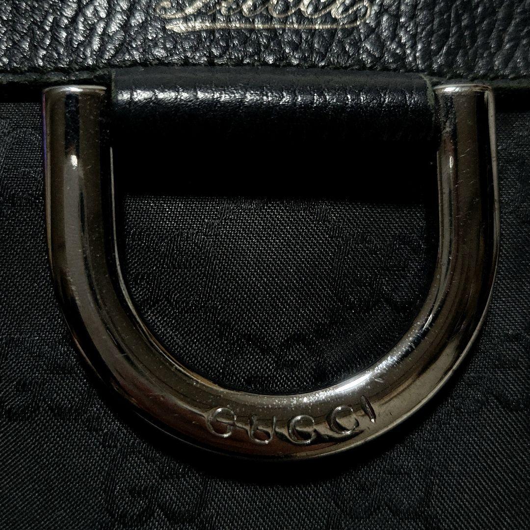 GUCCI　ショルダーバッグ 肩掛け GGキャンバス アビー 265691 黒