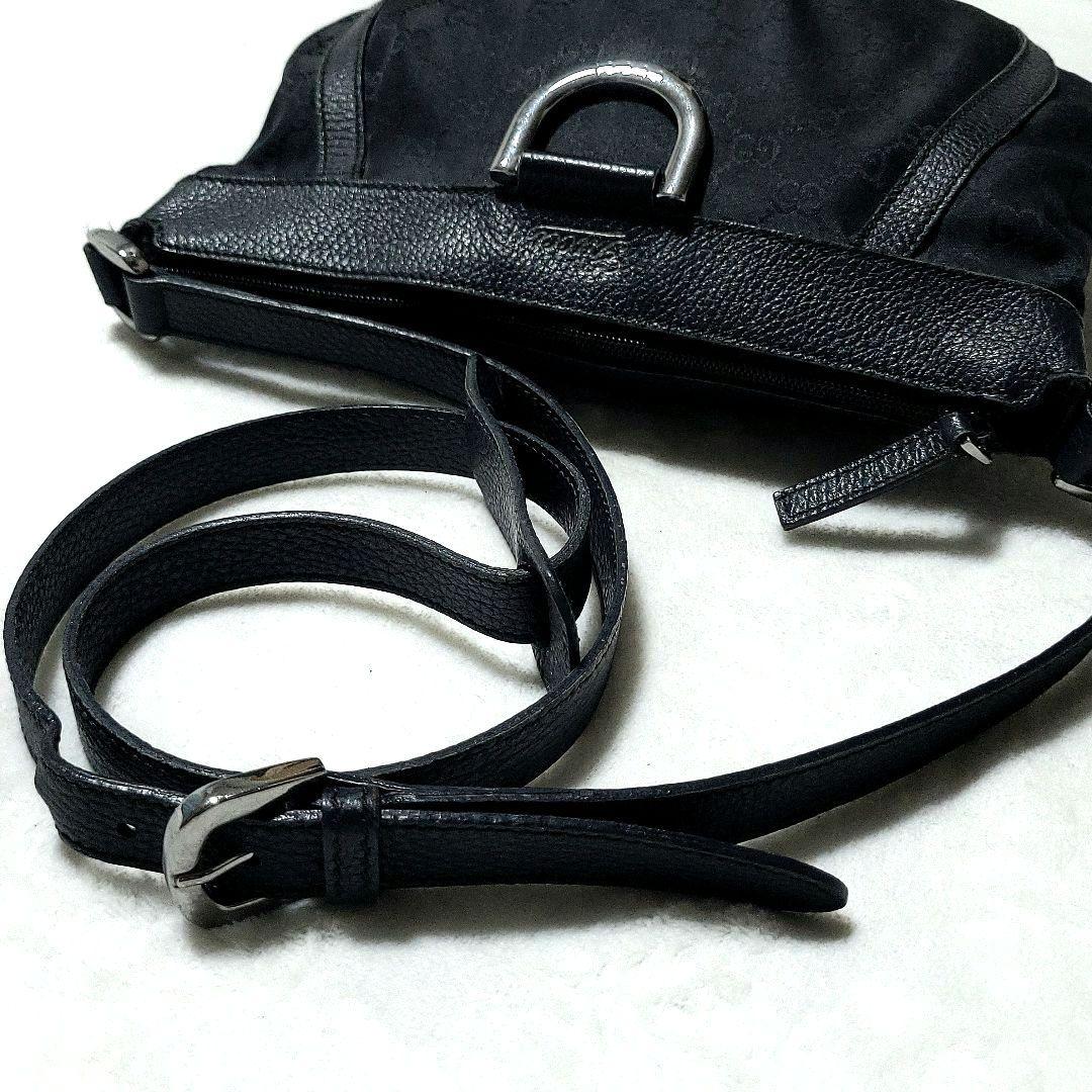 GUCCI　ショルダーバッグ 肩掛け GGキャンバス アビー 265691 黒
