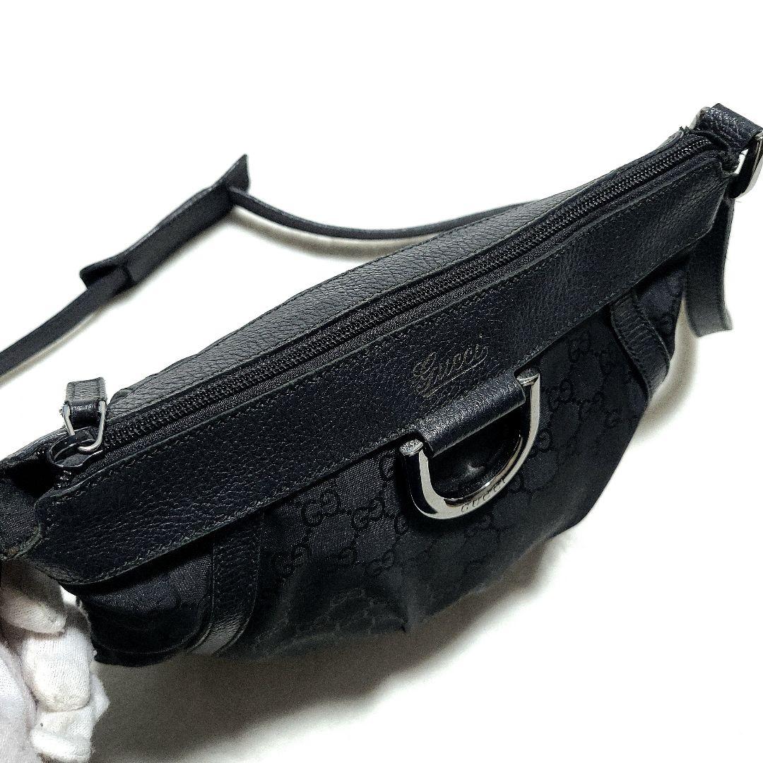 GUCCI　ショルダーバッグ 肩掛け GGキャンバス アビー 265691 黒