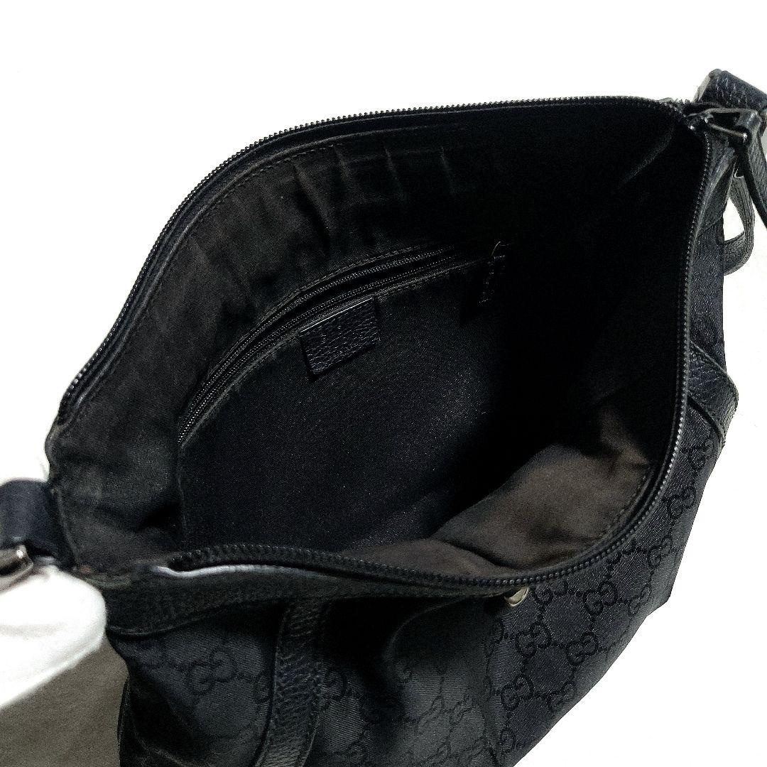 GUCCI　ショルダーバッグ 肩掛け GGキャンバス アビー 265691 黒