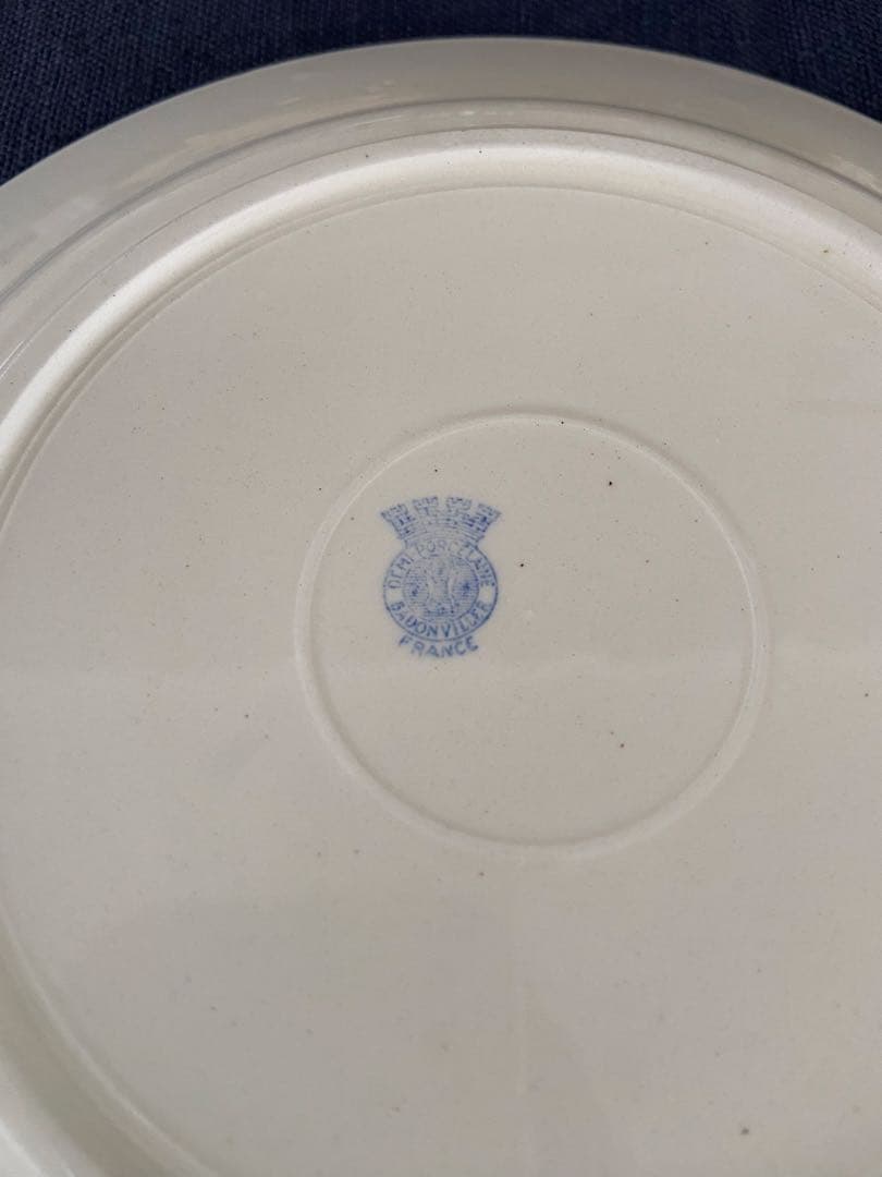 【フランス】BADONVILLERアンティーク皿　4枚セット