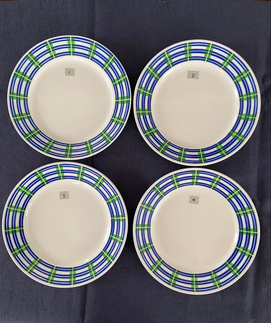 【フランス】BADONVILLERアンティーク皿　4枚セット