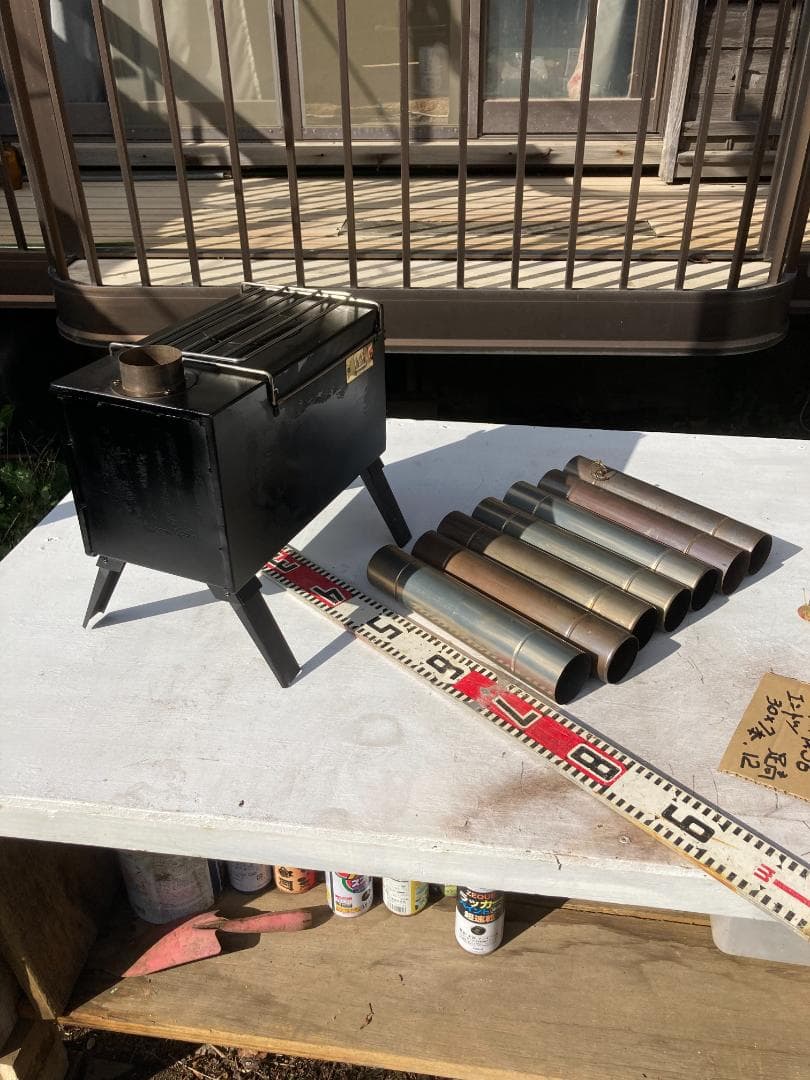 薪ストーブ コンパクト 調理用プレート付き