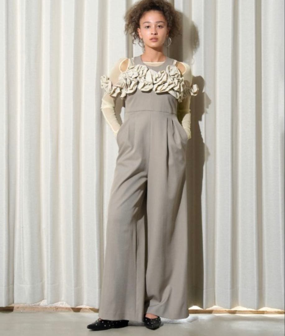 【新品未使用】 ANDRESD ruffled bustier pants