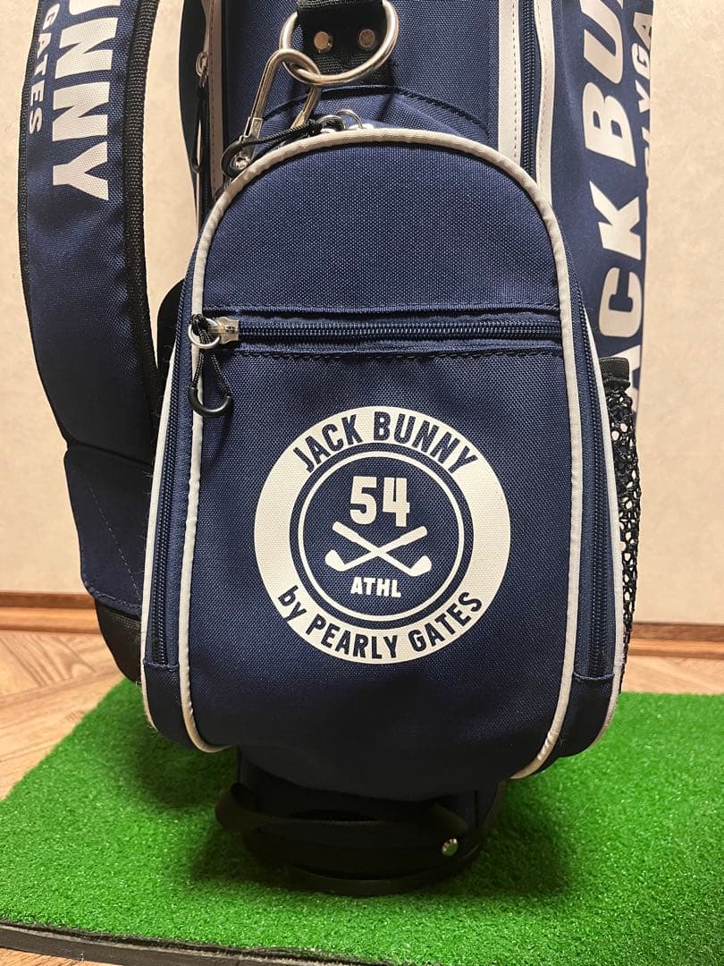 ジャックバニー キャディバッグ ネイビー 美品