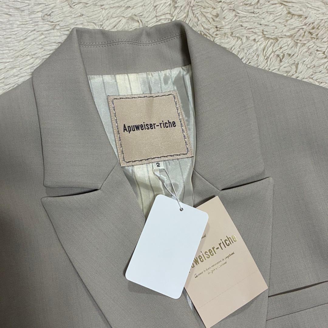 Apuweiser-riche 【新品】 ダブル釦テーラージャケット 金ボタン