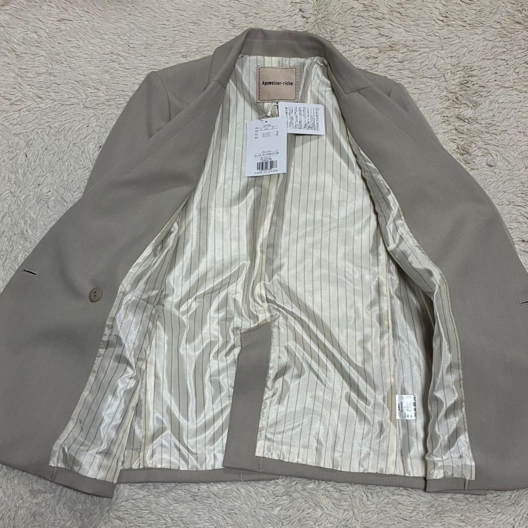 Apuweiser-riche 【新品】 ダブル釦テーラージャケット 金ボタン