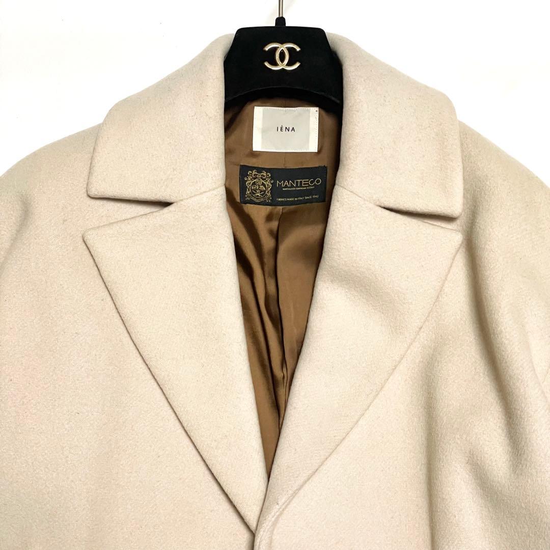 イエナ オーバーチェスターコート MANTECO イタリア製生地 ベージュ 36