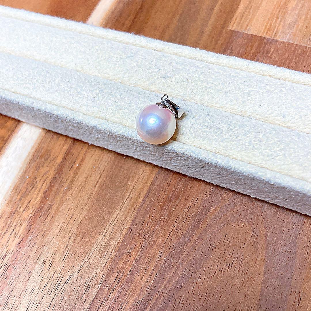 【新品・百貨店商品／総本店】2108アコヤ真珠9.0-9.5プラチナペンダント