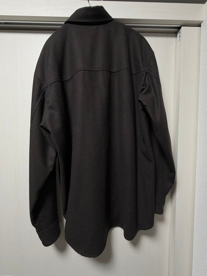 【21AW】AURALEE ウールフランネル セットアップ サイズ4 茶系