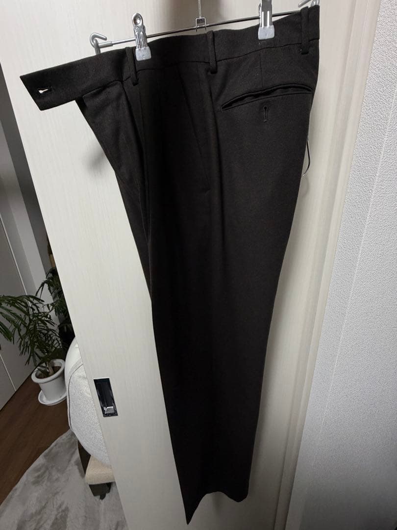 【21AW】AURALEE ウールフランネル セットアップ サイズ4 茶系