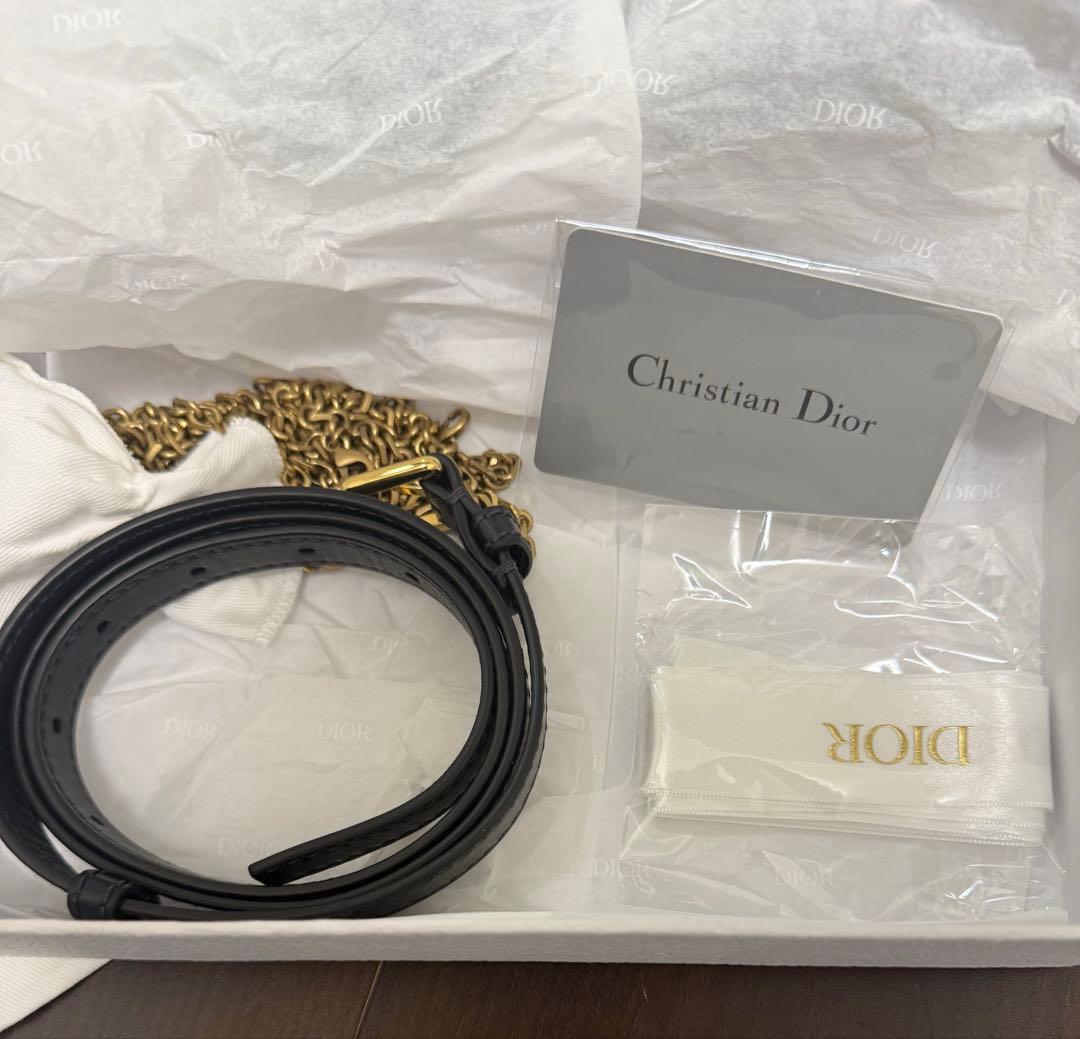 dior 30モンテーニュ チェーンバッグ 2-in-1 ポーチ　　オブリーク