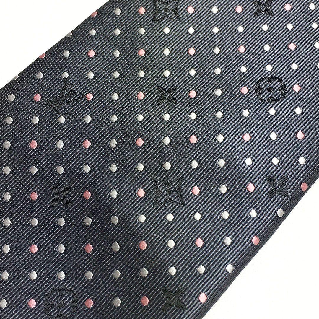 未使用級 ルイヴィトン Louis Vuitton ネクタイ ドット モノグラム