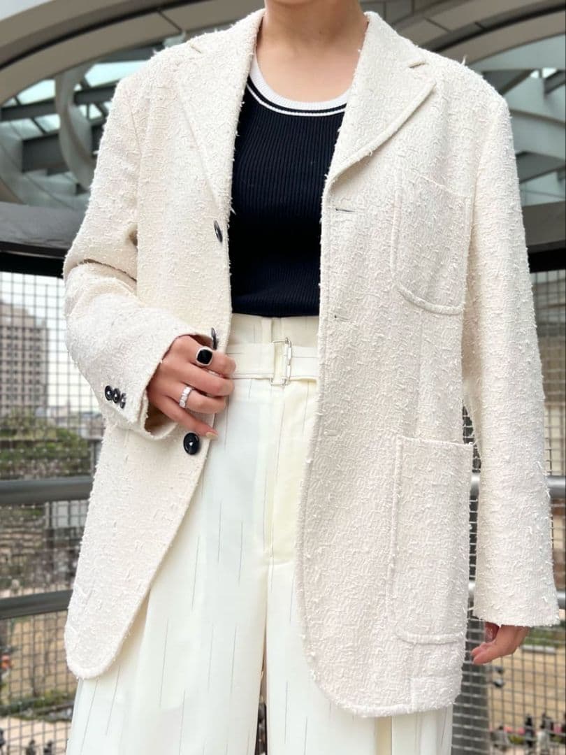 キャバン CABaN コットンカシミヤリブ ノースリーブ