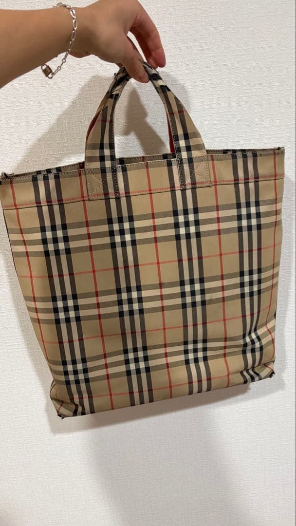 BURBERRY チェック柄 トートバッグ