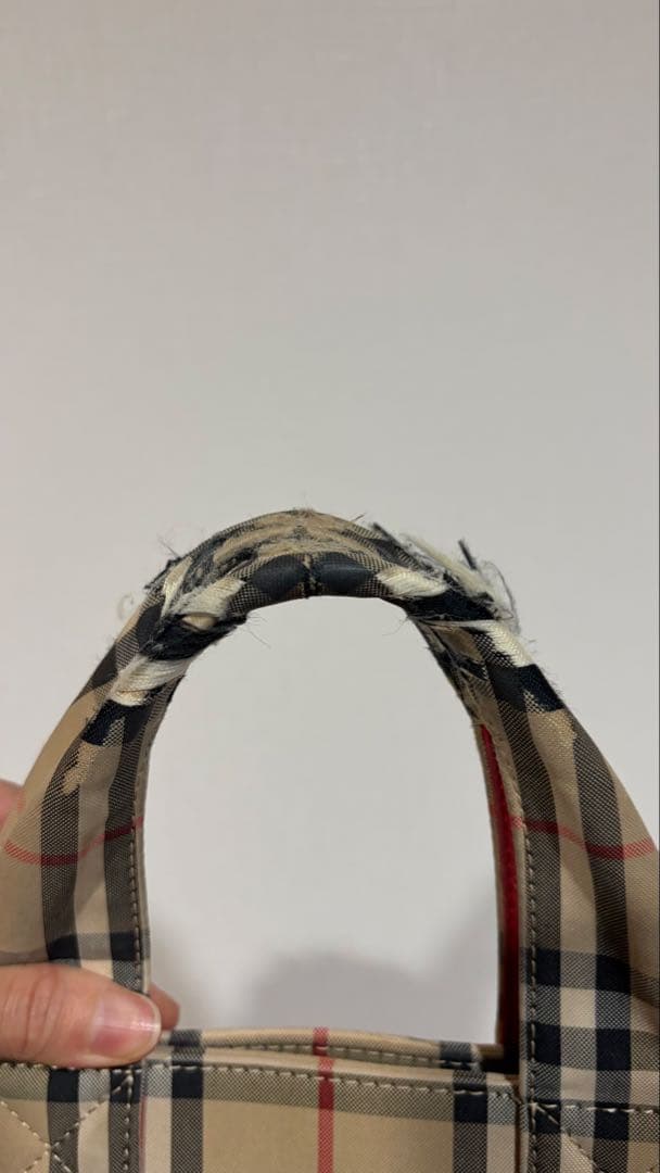 BURBERRY チェック柄 トートバッグ