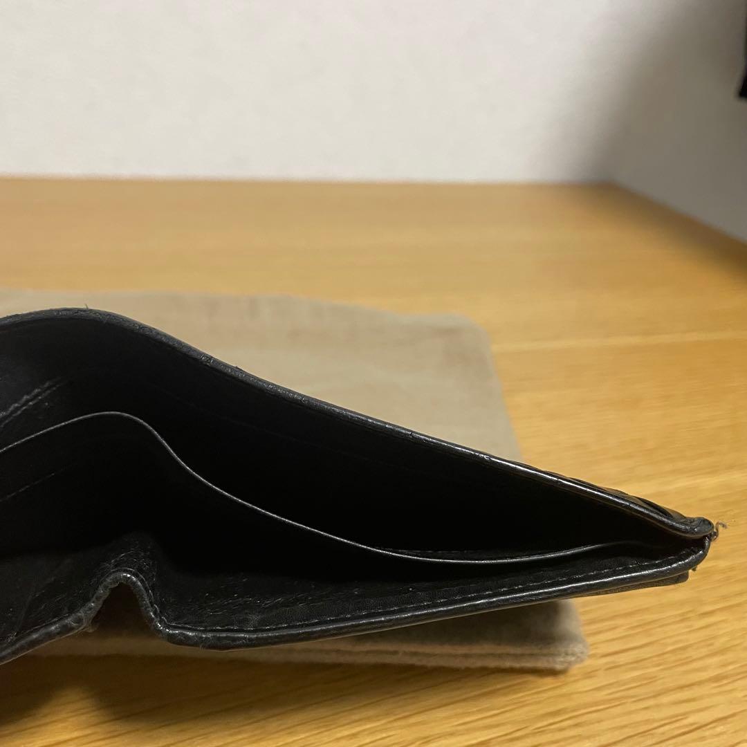 Bottega Veneta 二つ折り財布 ネイビー 保存袋付き