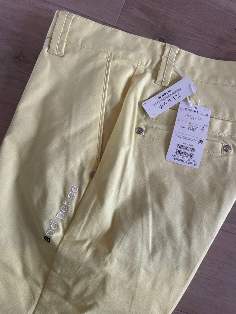 新品　and per se ゴルフパンツ